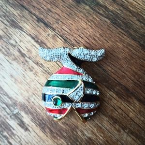Vintage fish brooch very colorful